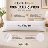 ÇİÇEKCE HOME Uzun Yastık Iç Astarı Şilte 40X120 cm Fermuarlı 1 Adet
