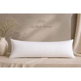 ÇİÇEKCE HOME Yastık 50X135CM 1500 Gram 1.kalite Boncuk Elyaf Dolgulu Uzun Yastık Hamile Yastık Dekoratif Yastif - Beyaz - 50 x 135 cm