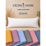 ÇİÇEKCE HOME Yastık Kılıfı 1 Adet 50X135 Uzun Yastık Kılıfı Çeşitleri Fermuarlı - 50 x 135 - Koyu Lacivert