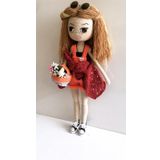 Çiçekçi Kız Bebek Amigurumi Organik Oyuncak