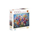 Çiçekler 1000 Parça 2,2mm Kalınlık 48X68CM Profesyonel Hobi Puzzle Yapboz Serisi - 01-Mavi