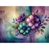 Çiçeklerin Büyülü Dansı: Arka Plan 200X150CM, Stüdyo Fonu - -