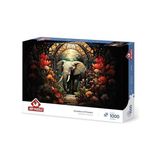 Çiçeklerin Koruyucusu 1000 Parça Puzzle - 01-Mavi