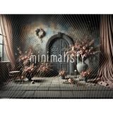 Çiçeklerle Süslenmiş Romantik Arka Plan, 200X150CM, Stüdyo Fonu