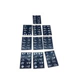 ÇİÇEKLİ 10X14CM TÜP KINA DESEN ÇIKARTMA ŞABLONU 12 PARÇA (5440)