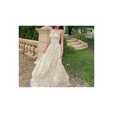 Çiçekli askılı maxi elbise - small