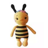 Çiçekli Bal Arısı Amigurumi Organik Oyuncak