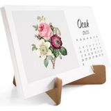Çiçekli Takvim, 2026 Masa Takvimi, Çiçek Fotoğraflı Takvim - 10x15 cm - Renk