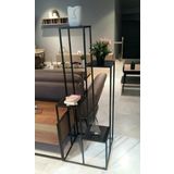 Çiçeklik Zlf 17147 Dekoratif Kule Metal Transmisyon Siyah Statik Boya El Yapım