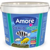 Cichlid Green Granules 3 Kg Malawi Amerikan Tanganyika Ciklet Bitkisel Kova Balık Yemi