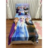 Cici Eko Elsa ve Arkadaşları Yatak Örtüsü Hediye Yastık Kılıfı Frozen İnce Dekoratif Petek Kumaş