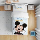 Cici Odam Çocuk Bebek Nevresim Takımı Puantiyeli Mickey Mouse