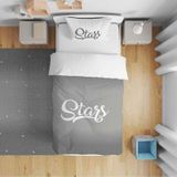 Cici Odam Çocuk Bebek Nevresim Takımı Stars Yazılı