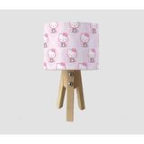 Cici Odam Çocuk Bebek Odası Abajur Kalpli Hello Kitty