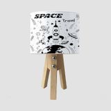 Cici Odam Çocuk Bebek Odası Abajur Space Travel Astronot Gezegenler