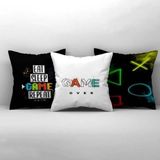 Cici Odam Çocuk Bebek Odası Kırlent Kılıfı Game Over Oyun Temalı