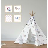 Cici Odam Çocuk Bebek Odası Oyun Çadırı Çiçekli Unicorn