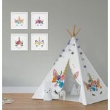 Cici Odam Çocuk Bebek Odası Oyun Çadırı Kirpikli Unicorn