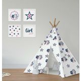 Cici Odam Çocuk Bebek Odası Oyun Çadırı Unicornlu Prenses Kız