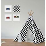 Cici Odam Çocuk Bebek Odası Oyun Çadırı Yarışcı Formula 1 Arabalar