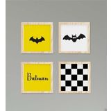 Cici Odam Çocuk Bebek Odası Tablo Batman Siyah Yarasa