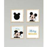 Cici Odam Çocuk Bebek Odası Tablo Puantiyeli Mickey Mouse