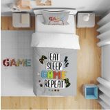 Cici Odam Çocuk Yatak Örtüsü Hediye Yastık Kılıfı Game Konsol Temalı