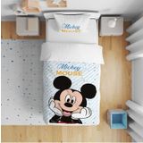 Cici Odam Çocuk Yatak Örtüsü Hediye Yastık Kılıfı Puantiyeli Mickey Mouse