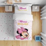Cici Odam Çocuk Yatak Örtüsü Hediye Yastık Kılıfı Puantiyeli Minnie Mouse