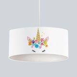 Cici Odam Unicorn At,çiçek Taç Çocuk Bebek Odası Avize