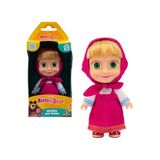 Cici Oyuncak Masha and the Bear Masha Bebek, 12 cm, Çıkarılabilir Kıyafet ve Taranabilir Saçlar