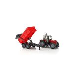 Cici Oyuncak Massey Ferguson 7480 Traktör ve Römork, Açılabilen Motor Kapağı, Manevra Yapabilen Tekerlekler, 67 x 16,5 x 17,5 cm