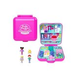 Cici Oyuncak Polly Pocket 80. Yıl Dönümü Nostaljik Kompakt Oyun Seti, 3 Mikro Bebek ve Evcil Hayvan Figürü