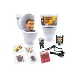 Cici Oyuncak Skibidi Toilet Mystery Surprise Toys Sürpriz Klozet, Sesli, 2 Mini Figür, 4 Çıkartma, VIP Kart, Aksesuarlı