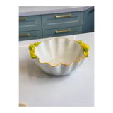 cicizuccaciye Limon Model Porselen Meyve / Salata Kasesi