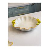 cicizuccaciye Limon Model Porselen Salata / Meyve Kasesi (G)