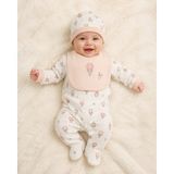 Cico Kids 5 Parça Kız Bebek Hediyelik Takım - 6 - 9 Ay - Krem - Kahve