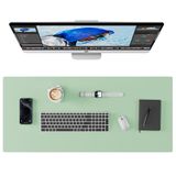 CICZ Büyük oyun mouse pedi, klavye pedi, masa matı, kaymaz, çift taraflı poliüretan deri, PC klavye matı, su geçirmez, ofis ve ev için yazı pedi, 1