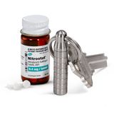 Cielo Pill Holders - Ekstra Küçük Nitrogliserin Hap Kutusu - Paslanmaz Çelik Anahtarlık Mini Hap Kutusu - Cielo'nun Acil Durum Nitro Hap Kabı en iyi Günlük İlaç Kabı - ABD'de üretilmiştir!