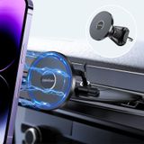 Ciencimy MagSafe CD Araç Montajı [Dahili Metal Çelik] CD Yuvası Telefon Tutucu ve [Sağlam Metal Kanca] MagSafe Kılıf iPhone 14 13 12 Pro Max/Mini için Araç Havalandırma Telefon Montajı