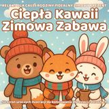 Ciepła Kawaii Zimowa Zabawa – 50 stron uroczych ilustracji do kolorowania dla dzieci i dorosłych: Kolorowanka zimowa pełna słodkich zwierzątek, zabaw ... chwil – idealny prezent na zimowe wieczory!
