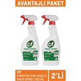 Cif Amonyak Çok Amaçlı Krem Sprey 2 X 750 Ml 4 Adet