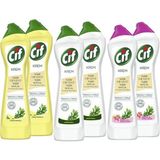 Cif Düvenci Toptan Cif Krem En Sevilenler (6 Adet 500 Ml) - Beyaz