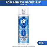 Cif Infinite Clean Doğal Probiyotikli Toz Tutmaz Yedek Şişe Tüm Yüzeyler Için Lotus & Deniz Tuzu 280 ml X1 - Renksiz