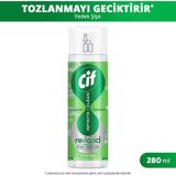 Cif Infinite Clean Doğal Probiyotikli Toz Tutmaz Yedek Şişe Tüm Yüzeyler İçin Misket Limonu & Limon Otu 280 ml