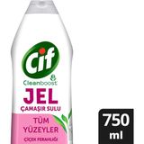 Cif Jel Yüzey Temizleyici 750 ml Çiçek Ferahlığı ile Tüm Yüzeylerde Temizlik ve Hijyen