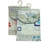 Cıf Kanat Pvc Banyo Perdesı 2 Parca X 90X180cm - 12 Halkalı
