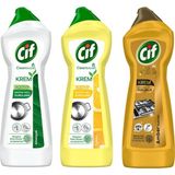 Cif Krem 750 ml - Amonyak - Limon - Gold 3 Lü Karma Paket