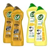 Cif Krem 750 ml Gold ve Limonlu 4 Lü Karma Paket