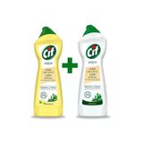 Cif Krem Amonyaklı Yüzey Temizleyici 750 Ml + Limon Kokulu Temizleyici 750 Ml